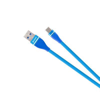 XPower FBC 0.2m Type-C Cable 編織布高速傳輸充電線 - BL #XP-FBC-020-BL 香港行貨]
