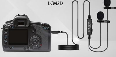 CKMOVA 3.5mm Dual-Head Lavalier MICROPHONE 升級版全向型雙咪領夾麥克風 #LCM2D [香港行貨]