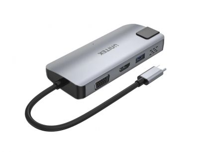 UNITEK TYPE-C Multi-Port Hub W/PD 5 合 1 多媒體 USB-C Hub 轉換器 (支援4K HDMI 和 USB-PD 60W) #Y-DK09016 [香港行貨]