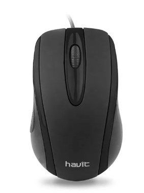 HAVIT MS753 USB Optical Mouse Black 光電鼠標 黑色 #MS753 [香港行貨]