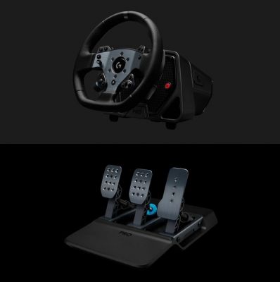 LogitechG PRO Racing Wheel + Pedals Set (PC) 遊戲方向盤 + 踏板 煞車器 (PC 版) #LGTGPROWHEEL [香港行貨]
