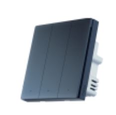 Aqara QBKG29LM（CN Package）Smart Wall Switch Space Gray （No Neutral, Triple Rocker） 智能開關 H1 星空灰（單火線 三鍵版）