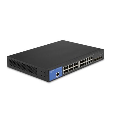 Linksys 24-Port Managed Gigabit Ethernet Switch with 4 10G SFP+ Uplinks 埠託管千兆乙太網路交換器，配備 4 個 10G SFP+ 上行鏈路插槽 #LGS328C-EU [香港行貨] (5年保養)