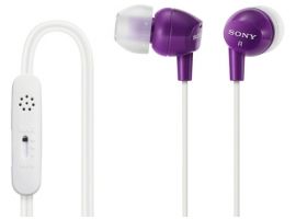 SONY Earbud Headphones for Smartphones (Violet) DR-EX14VP/V