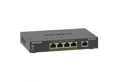 Netgear 5-Port Gigabit Ethernet Plus PoE Switch (63W) #GS305EP [香港行貨] (5年保養)