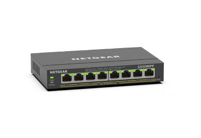 Netgear  8-Port PoE+ Gigabit Ethernet Plus Switch (123W) #GS308EPP [香港行貨] (5年保養)