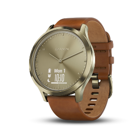 Garmin Vivomove HR Premium 智慧腕錶繁體中文版復古金色 (香港行貨) #010-01850-55        