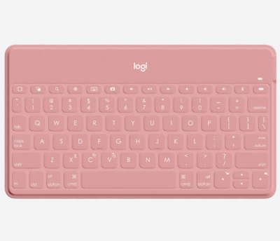 Logitech Keys-To-Go Ultra-Portable Bluetooth Keyboard 超便攜藍牙鍵盤 - Pink #920-010039 [香港行貨] (1年保養) (for iPhone、iPad、Apple TV)