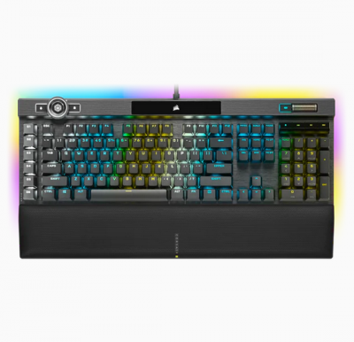 Corsair K100 RGB Optical Mechanical Gaming Keyboard - CORSAIR OPX Switch - Black 光學 機械式電競鍵盤 #CH-912A01A-NA [香港行貨]