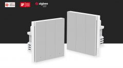 Aqara QBKG32LM Smart Wall Switch H1（With Neutral, Triple Rocker）Grey 智能牆壁開關 H1 EU（零火線 三鍵版）星空灰 #QBKG32LM [香港行貨]